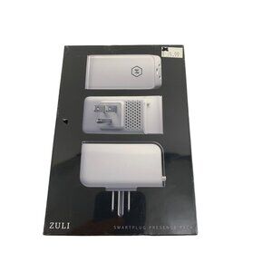 Zuli Smart Plug Smart Home Control 3 Pack Dim Energy Monitor iOS  New 7132